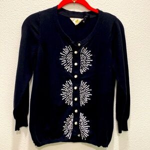 Anthropologie black cardigan